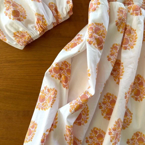 NWT J. Crew Smocked Waist Floral Block Print Mini Dress - XS - Picture 8 of 16